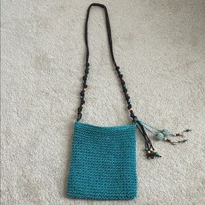Handcrafted Teal Crossbody Bag